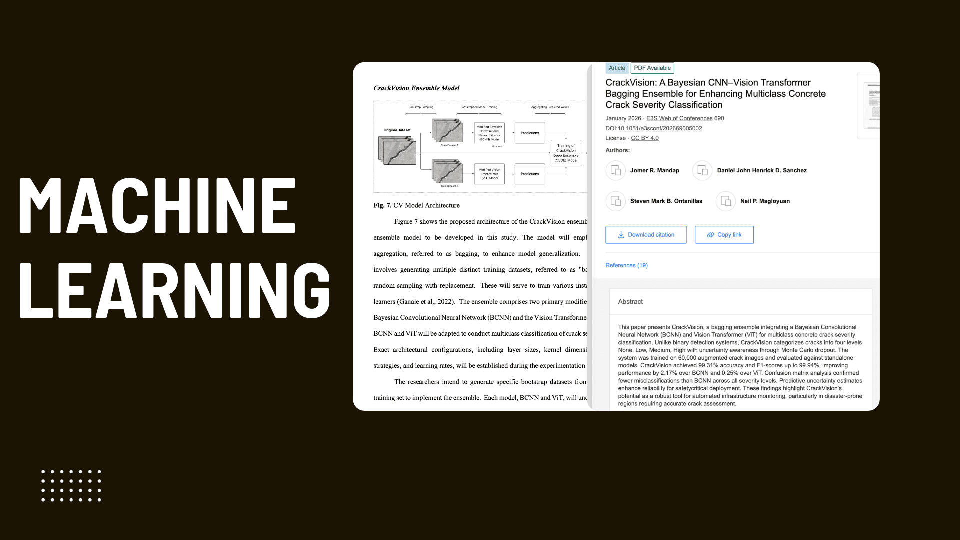 Machine learning research and model interface
