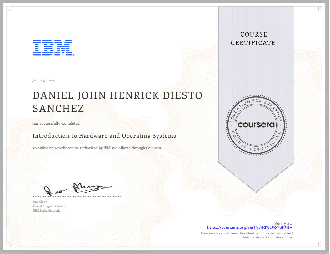 Introduction to Hardware and Operating Systems preview