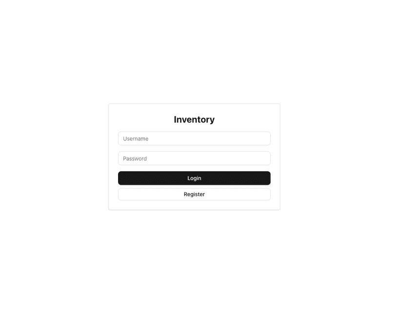 Inventory Management System