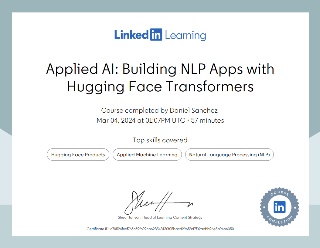 Applied AI: Building NLP Apps with Hugging Face Transformers preview